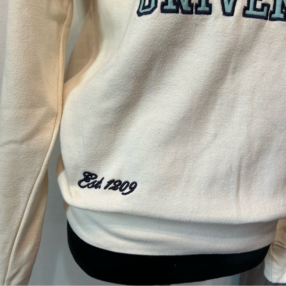 Cambridge University Women Sweatshirt Cream Medium Academia Preppy Collegiate - Picture 3 of 7